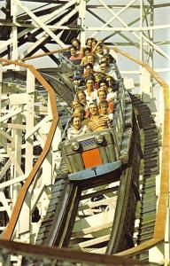 Pittsburgh PA Kennywood Roller Coaster Amusement Postcard