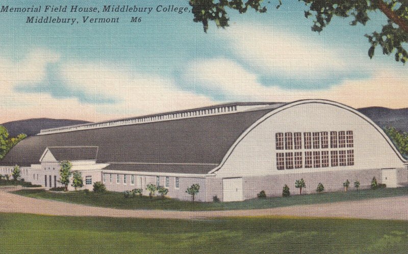 MIDDLEBURY, Vermont, 1930-1940s; Memorial Field House, Middlebury College