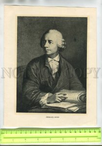 476344 Prussian and Russian mathematician Leonard Euler Vintage russian poster