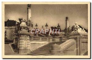 Old Postcard Marseille The monumental staircase of the Gare St Charles