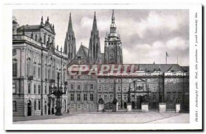 Postcard Old Praha Arcinbiskupsky placed Hrad Sidlo Presidenta V pozadí Svat...