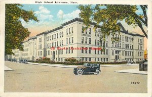 8 Postcards, Lawrence, Massachusetts, High School-Post Office-Mills-Water Tower