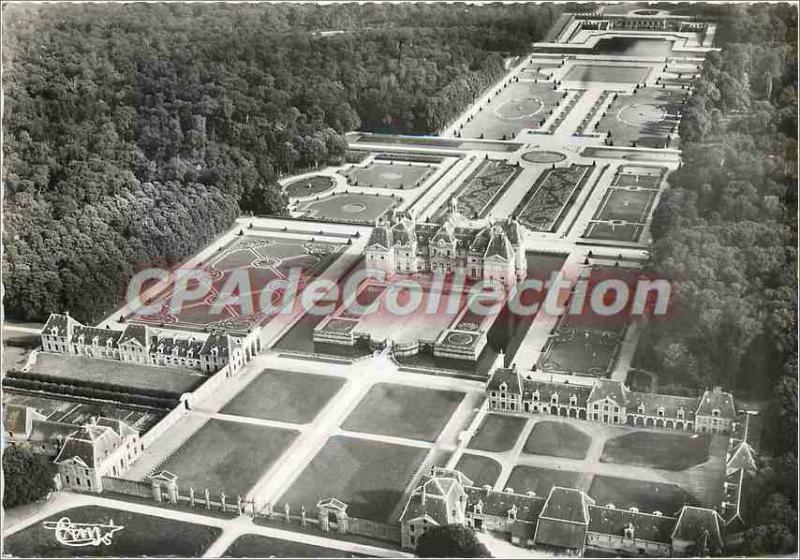 Modern Postcard the Vaux Vicomte (S & M) Aerial view of the castle and garden...