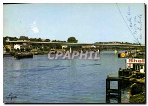 Postcard Modern Yvelines Conflans Ste Honorine The Seine and the new bridge