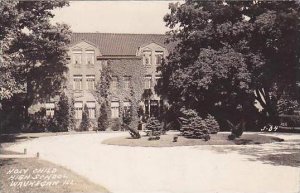 Illinois Waukegan Holy Child High School Real Photo RPPC