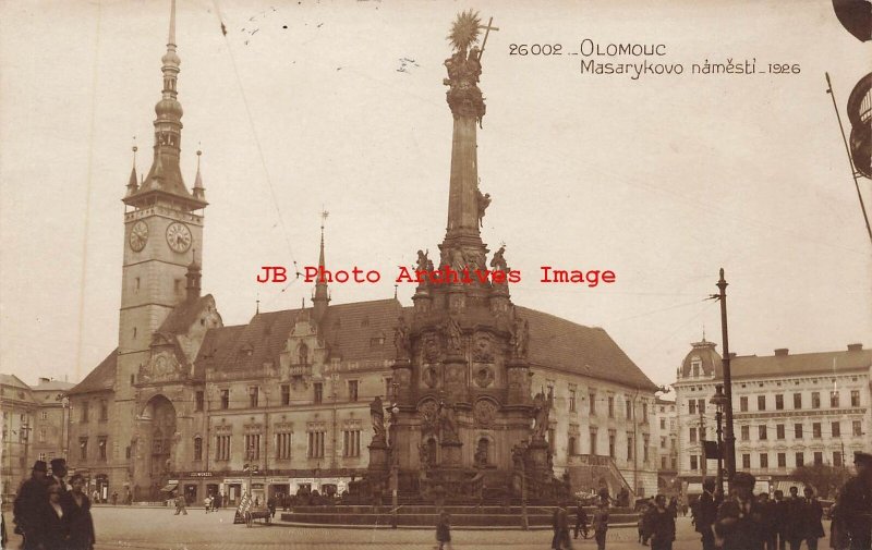 Czech Republic, Olomouc, RPPC, Masarykovo Namesti, Photo No 26002