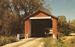 IL - Bureau Creek, Red Covered Bridge