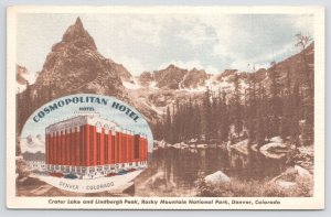 Cosmopolitan Hotel~Crater Lake & Lindbergh Peak~Rocky Mountain National Park~Vtg