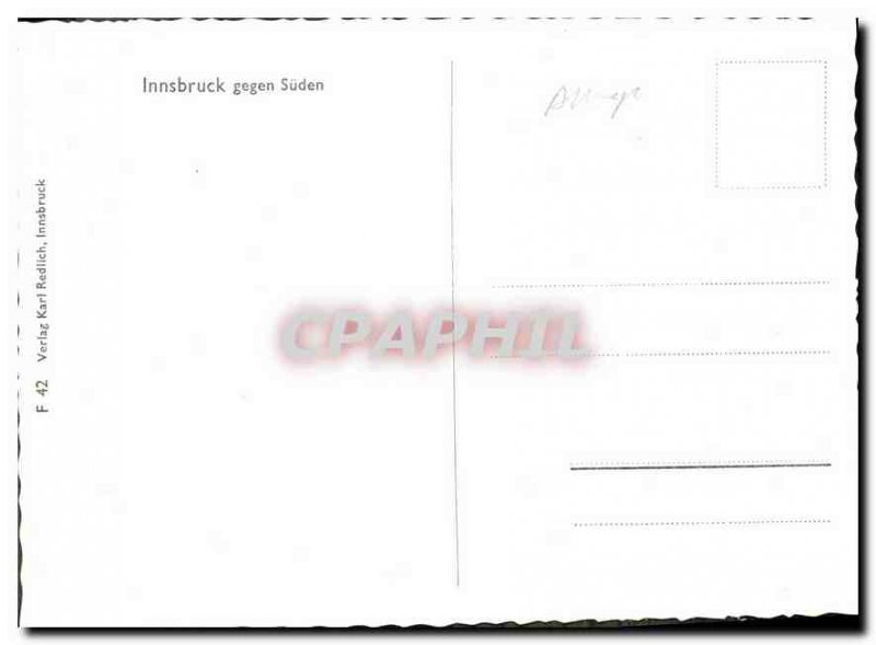 Modern Postcard Innsbruck gegen Suden