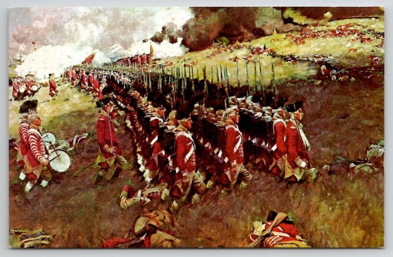 American Revolution Battle of Bunker Hill By Howard Pyle Postcard C37