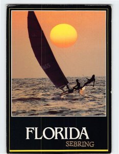 Postcard Beautiful Sunset Sailing in Florida USA