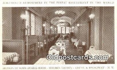 Steuben Tavern Restaurant, New York City, NYC USA Unused 