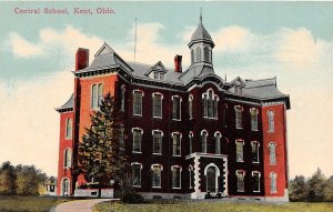 J71/ Kent Ohio Postcard c1910 Central School Building 75