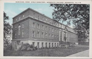 Postcard McMichael Home Girls Dormitory Monmouth College Monmouth IL