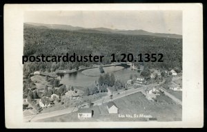 h3603 - LAC ST. MICHEL Quebec 1930s Birds Eye View. Real Photo Postcard