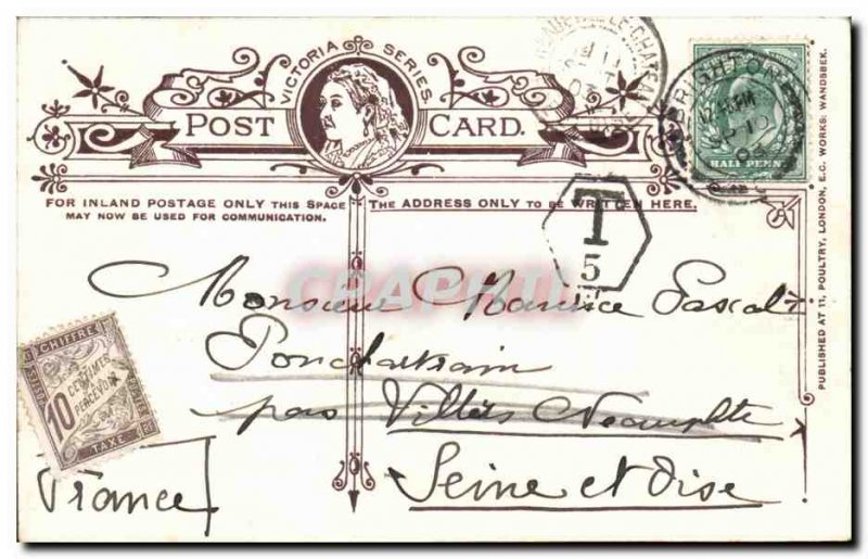 UK Brighton Old Postcard The aquarium