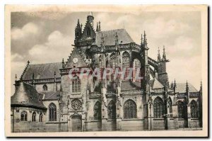 Old Postcard La Ferte Bernard Sarthe Vue Generale Church Notre Dame