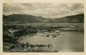 Canada, Penticton, B.C, RPPC, Town View, Lake Front