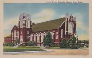 Texas Waco Austin Avenue Methodist Church Curteich