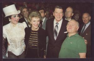 President Ronald Reagan Mickey Rooney Post Card 3593