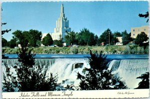 M-24530 Idaho Falls And Mormon Temple Idaho Falls Idaho