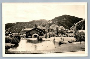 SUN VALLEY ID OPERA HOUSE & LODGE VINTAGE REAL PHOTO POSTCARD RPPC