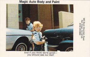 Advertising Magic Auto Body and Paint San Diego California