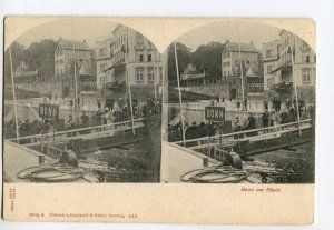 286760 GERMANY BONN am Rhein Vintage Stereo view postcard