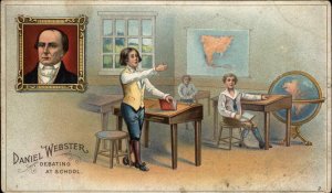 Webster Cigars Daniel Webster Debate School Ad Advertising c1910 Postcard