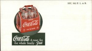 Coke Coca-Cola Six Pack Frankfort IN Vintage Advertising Postcard