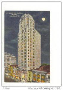 Liberty Life Building at Night, Charlotte, North Carolina, 30-40s