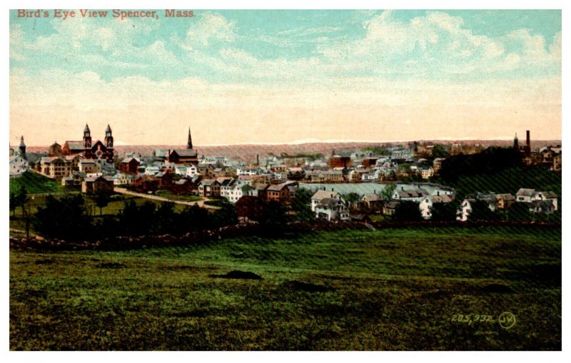 Massachusetts Spencer  Bird's eye view