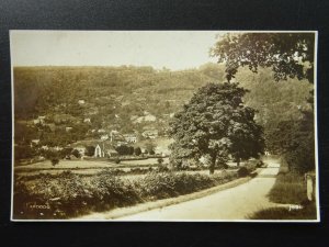 Wales LLANDOGO Village & Church - Old RP Postcard by Photochrom