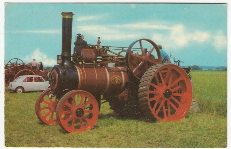 Steam; Marshall Agricltural Engine, Built 1887 PPC, Unused, Sample Handstamp  