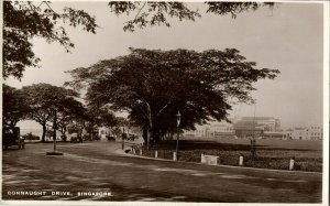 singapore, SINGAPORE, Connaught Drive (1920s) RPPC Postcard