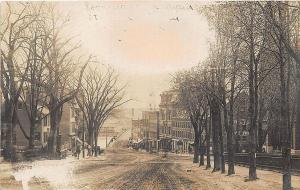 Haverhill MA Main Street From City Hall 1908 RPPC Postcard