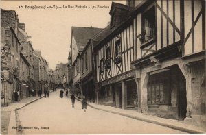 CPA Fougeres Rue Pinterie, les Porches (1236574)