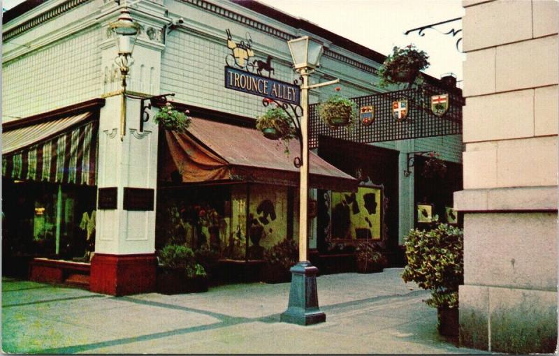 Trounce Alley Victoria BC Downtown UNUSED Vintage Postcard D84