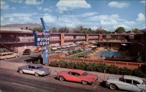 Reno Nevada NV Town House Motor Lodge Great 1960s Classic Cars Vintage Postcard