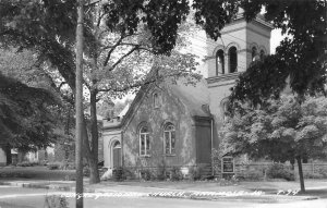 RPPC, Anamosa IA Iowa   CONGREGATIONAL CHURCH  Jones County   c1940's Postcard