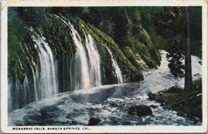 USA California Shasta Springs Mossbrae Falls Vintage Postcard C163