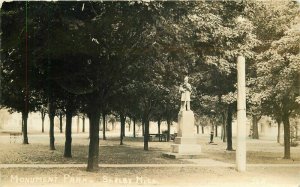 Monument Park Shelby Michigan 1927 Postcard 20-5093