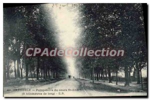 Grenoble Old Postcard Perspective Du Cours St Andre