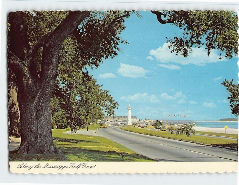 Postcard Along The Mississippi Gulf Coast, U.S. Highway 90, Mississippi