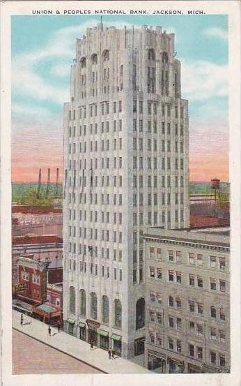 Michigan Jackson Union &  Peoples National Bank 1936