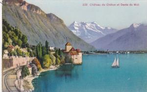 Switzerland Chateau de Chillon et Dents du Midi