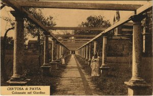 CPA Certosa di PAVIA Colonnato nel Giardino ITALY (805104)