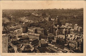 CPA Fougeres vue d'ensemble sur la Basse ville (1237544)