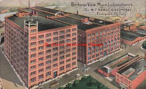 IL, Freeport, Illinois, WT Rawleigh Company Laboratories, Aerial View