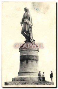 Old Postcard Pro Alesia Vercingetorix statue Bronze By Aimé Millet